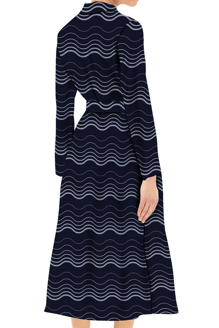 long sleeve knee length wrap dress DKNY Women's Long-Sleeve Knee Length Dress