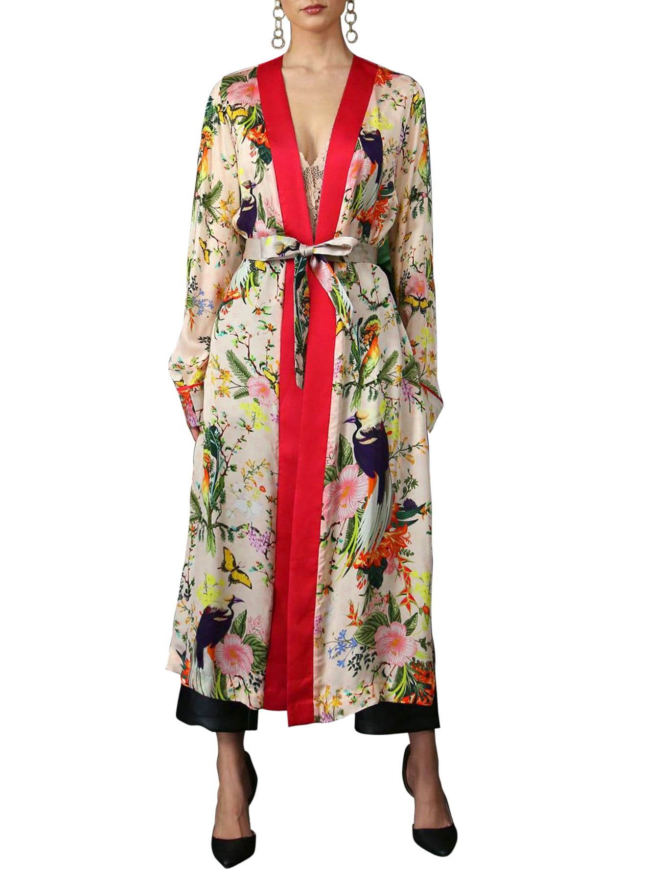 "Kyle X Shahida" "beautiful kimono" "pink silk robe" "designer kimono" "robe dress silk"