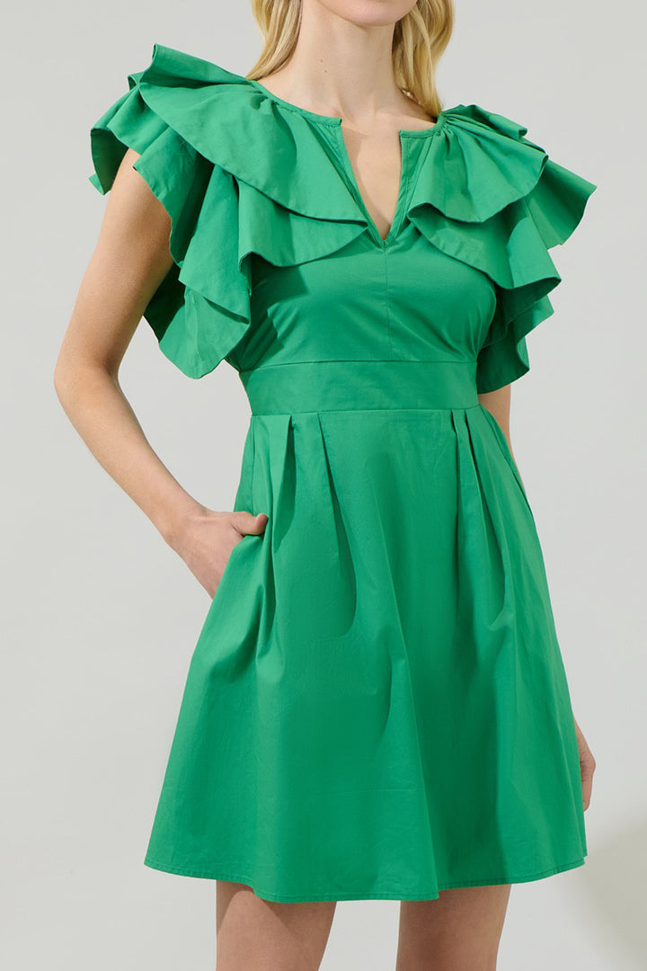Designer Green Dress For Women | Short Party Dresses | Kyle X Shahida Custom Designer Green Dress For Women | Short Party Dresses | Kyle X Shahida Custom