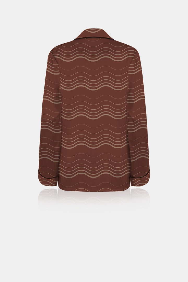 Kyle X Shahida, women shirt,
women dressy blouses,
silk shirt,