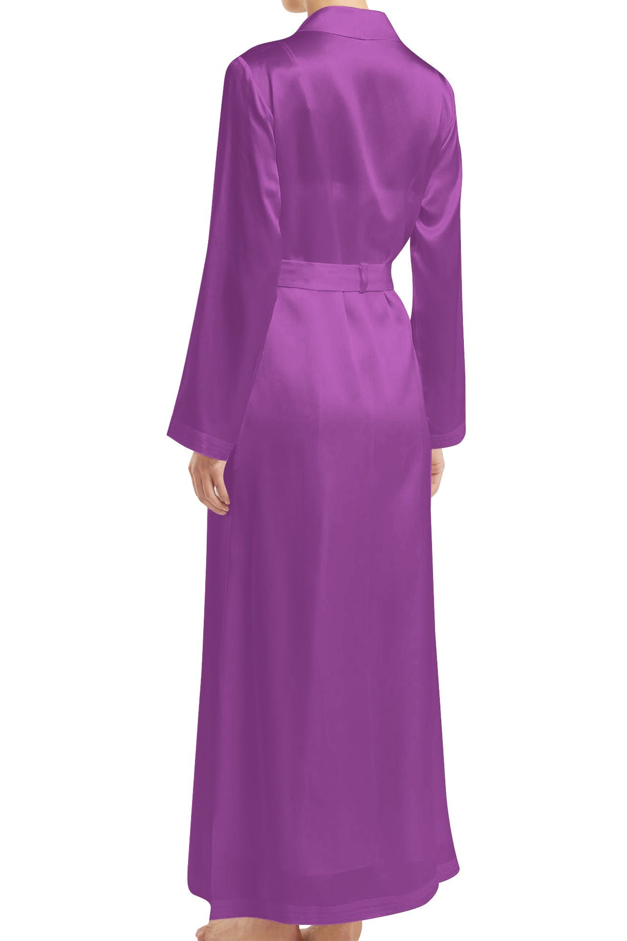 "purple wrap dress long sleeve" "wrap dress evening" "wrap purple dress" "Kyle X Shahida"