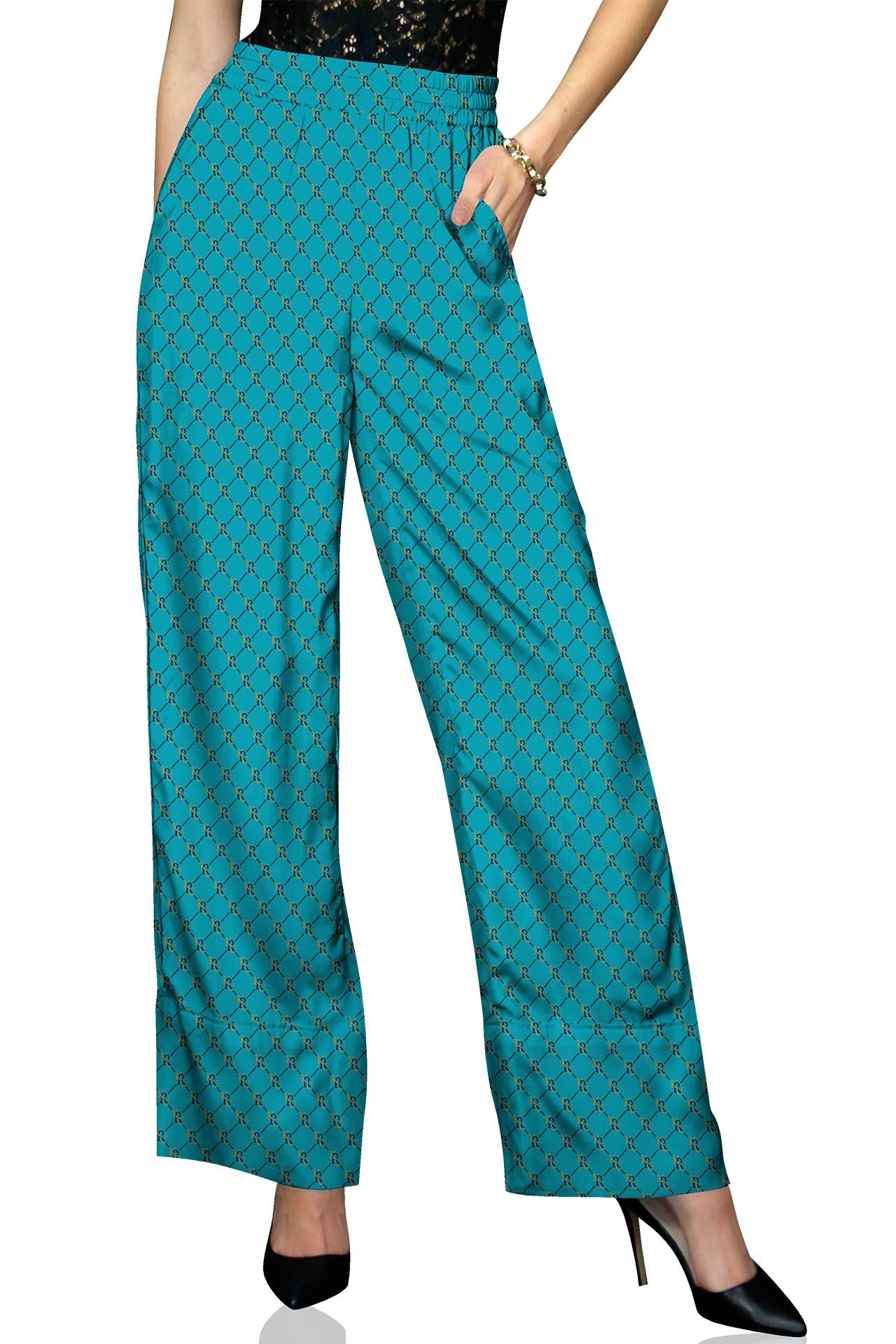 "light blue pants" "plazzo pant for women" "womens plazzo pants" "Kyle X Shahida"