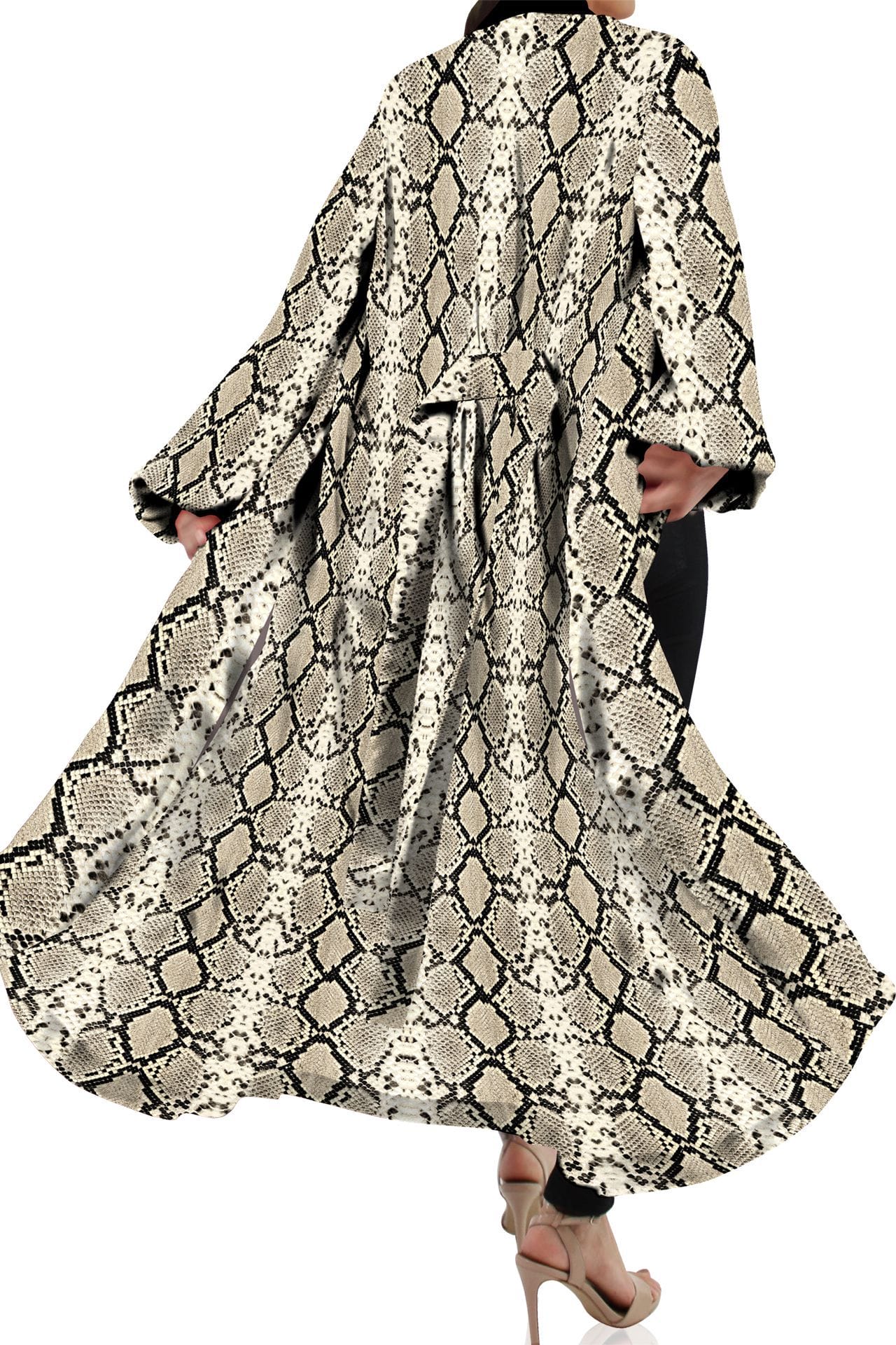 "Kyle X Shahida" "plus size long kimono" "animal print robe" "robe silk kimono" "belted kimono"