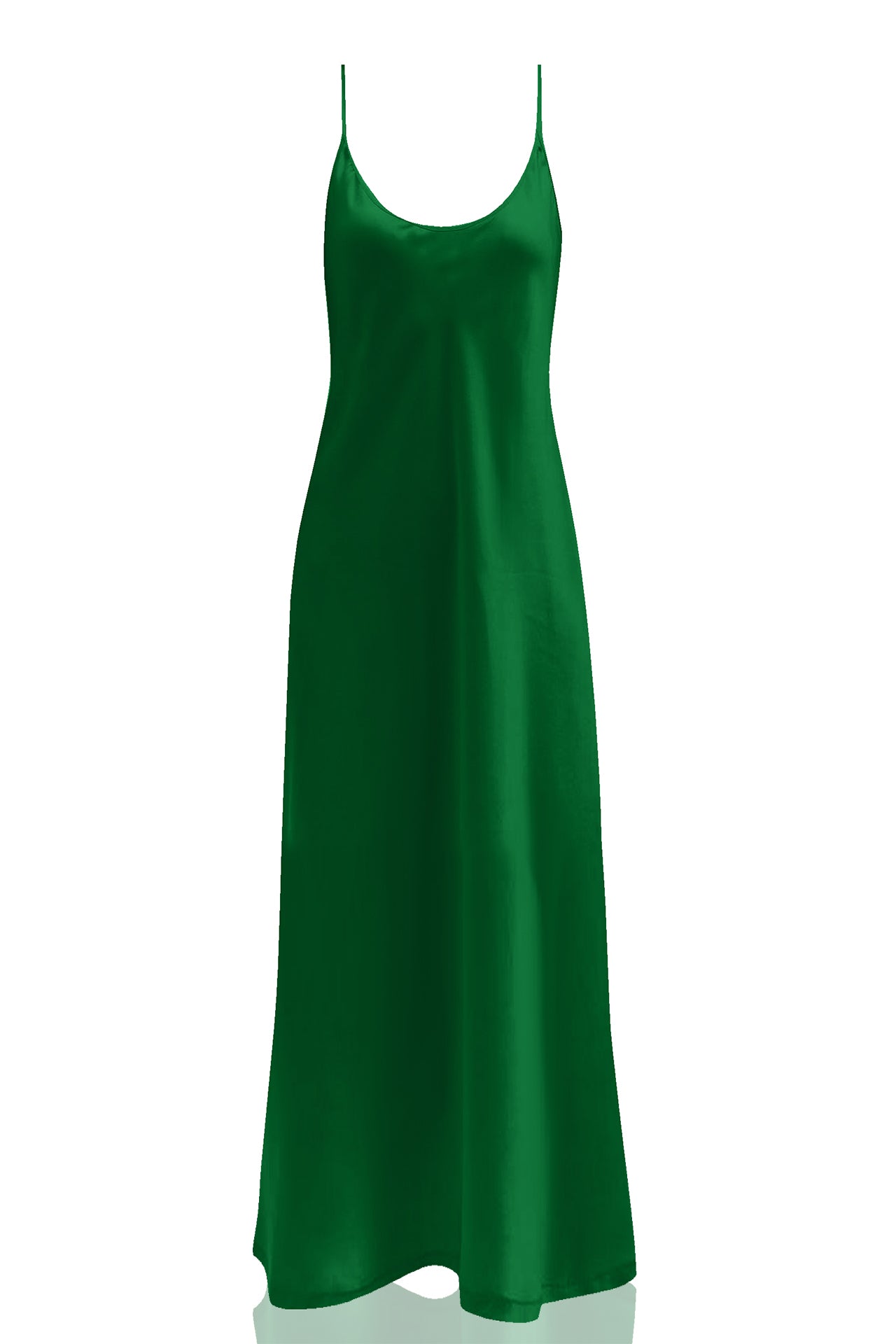 Designer Silk Cami Dress Long | Green Maxi Slip Dress | Kyle X Shahida M Designer Silk Cami Dress Long | Green Maxi Slip Dress | Kyle X Shahida M