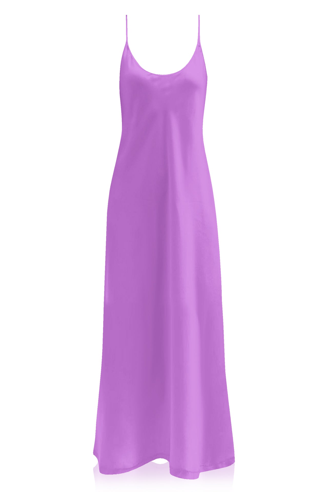 "Kyle X Shahida" "long camisole slip" "purple slip dress" "maxi dress with slip"