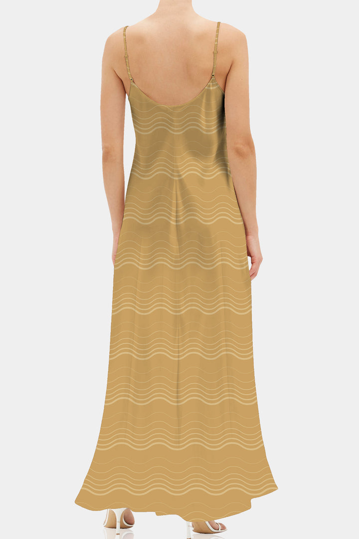 camisole maxi dress Floral S BRITTANY FLARED CAMISOLE BROCADE ORGANZA