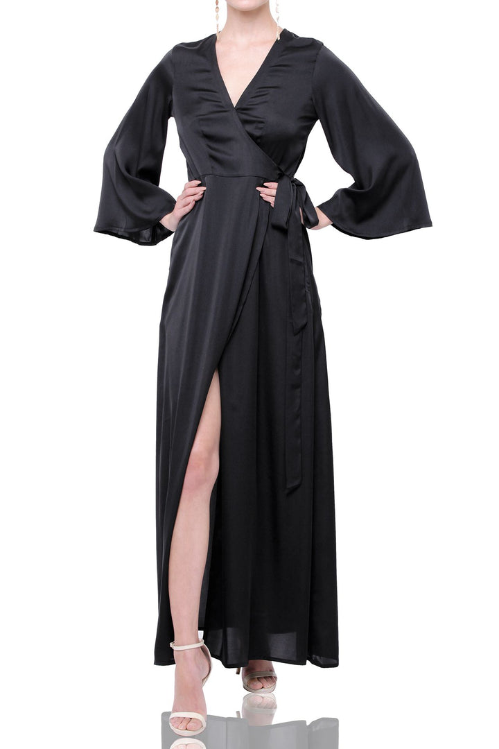Designer Wrap Dresses For Women | Silk Wrap Dress | Kyle X Shahida Medium Designer Wrap Dresses For Women | Silk Wrap Dress | Kyle X Shahida Medium