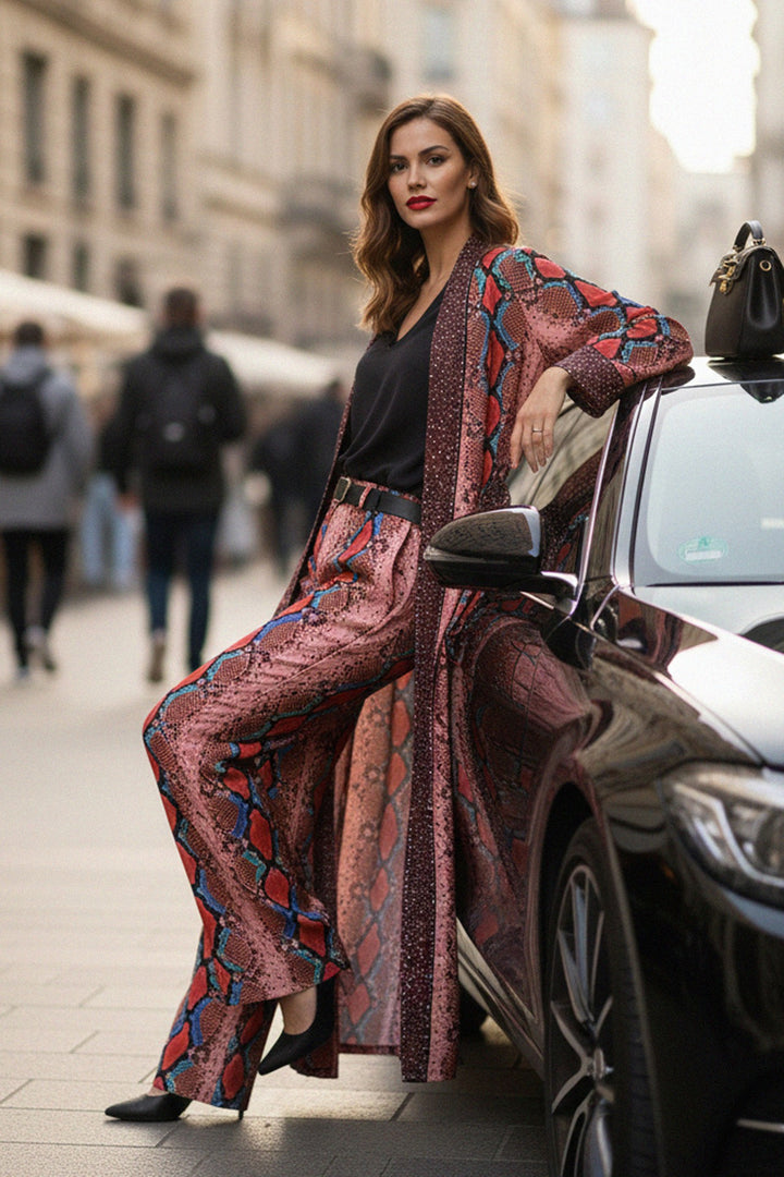 luxury silk robe, blood stone robe, shahida parides, full length womens dress, designer silk robe, kyle x shahida