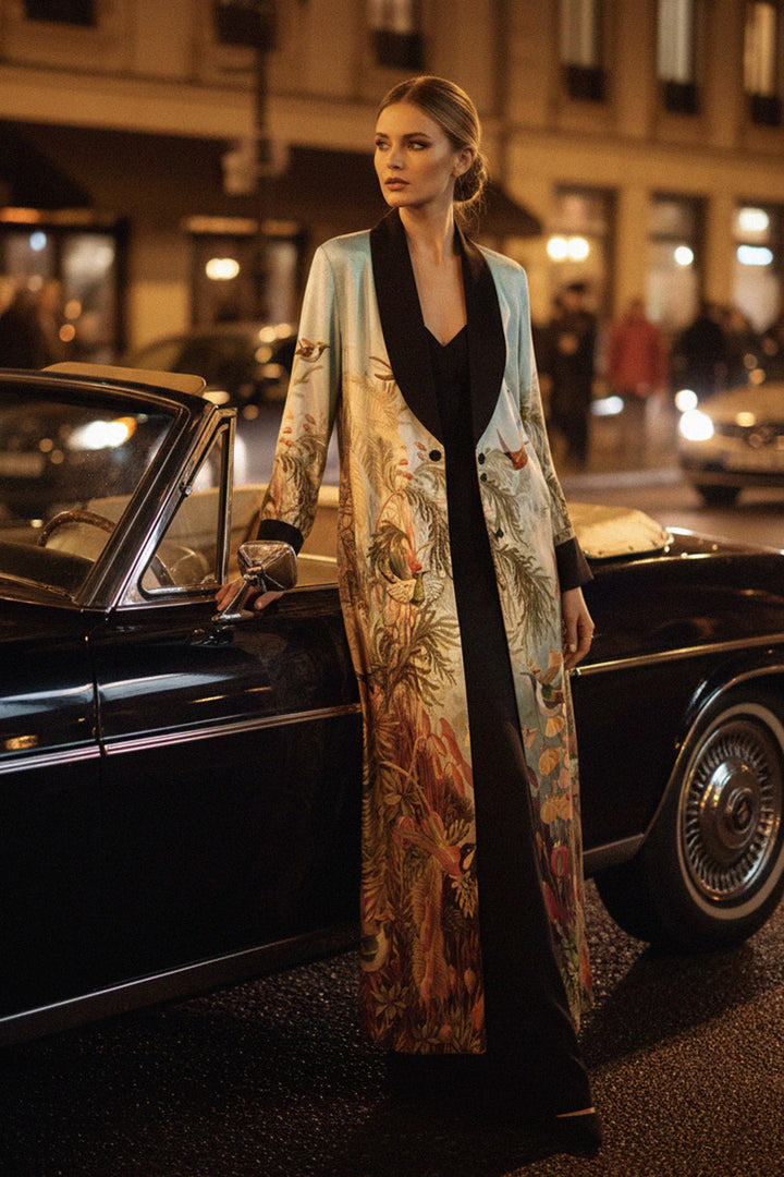 chic modern, fashion vibe, long silhouette, robe glamour, night city, shahida-kyle-richards, style icon, bold look