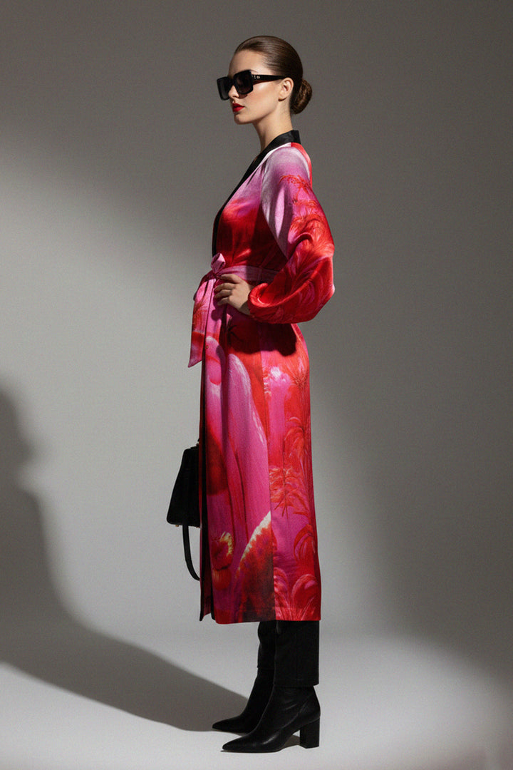 Kyle Richards, Kyle Store, Shahida Clayton, RHOBH fashion, womens long robe, elegant silk, chic kimono, luxury wrap