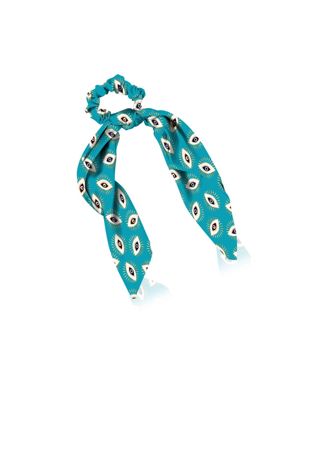 "Kyle X Shahida" "luxury scrunchies" "hair scrunchie scarf" "blue scarf scrunchies"