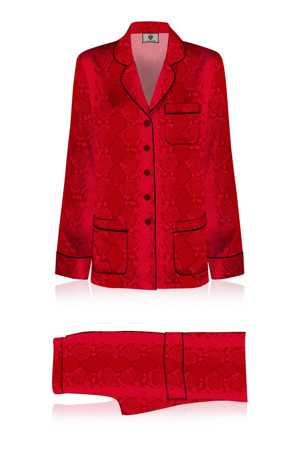 cupro pajama set, vegan silk pajamas, shahida kyle richards, satin night suit, women nightwear set, eco sleepwear