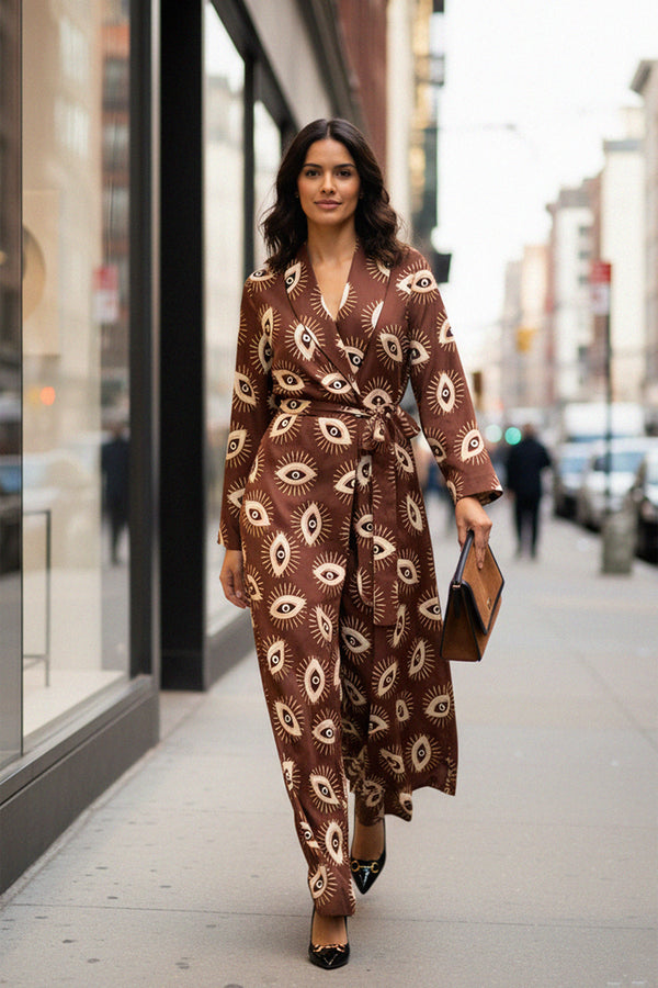 Women's Loungewear Sets | Kyle X Shahida | Printed Silk Robe Kyle x Shahida Women's Loungewear Sets | Kyle X Shahida | Printed Silk Robe Kyle x Shahida
