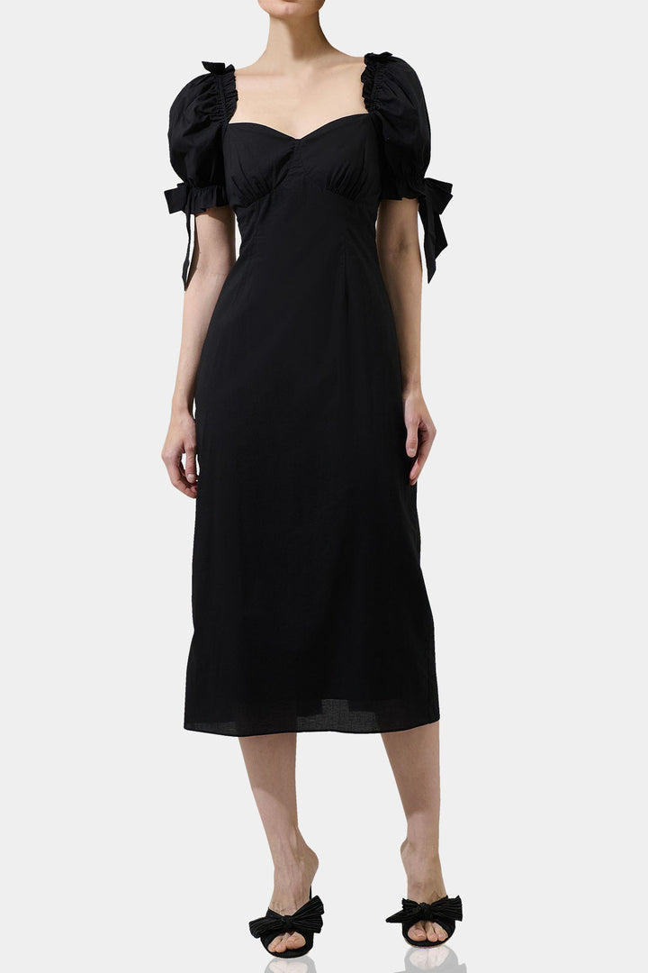 Designer Black Midi Cocktail Dress - Kyle X Shahida S Designer Black Midi Cocktail Dress - Kyle X Shahida S