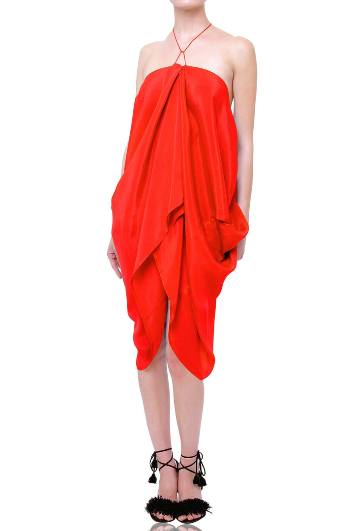 Designer Red Mini Dress | Mini Kaftan For Women | Shahida Parides 3XL (20 US Designer Red Mini Dress | Mini Kaftan For Women | Shahida Parides 3XL (20 US