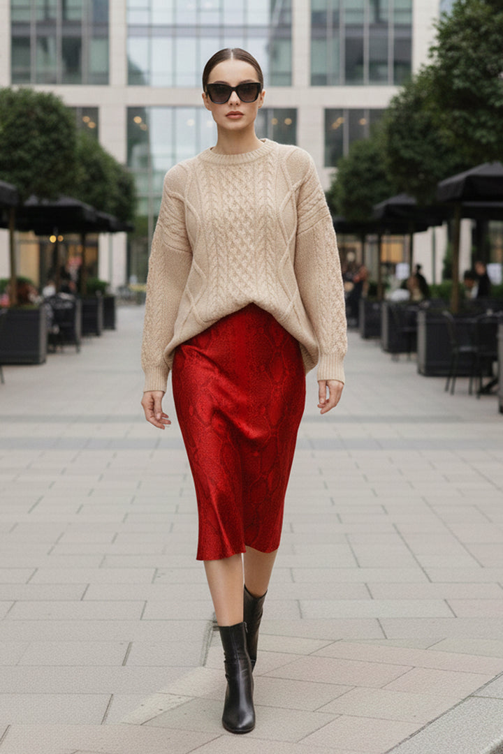 minimalist skirt, blood stone fashion, sustainable satin skirt, vegan silk womens skirt, designer cupro skirt, shahida richards wear