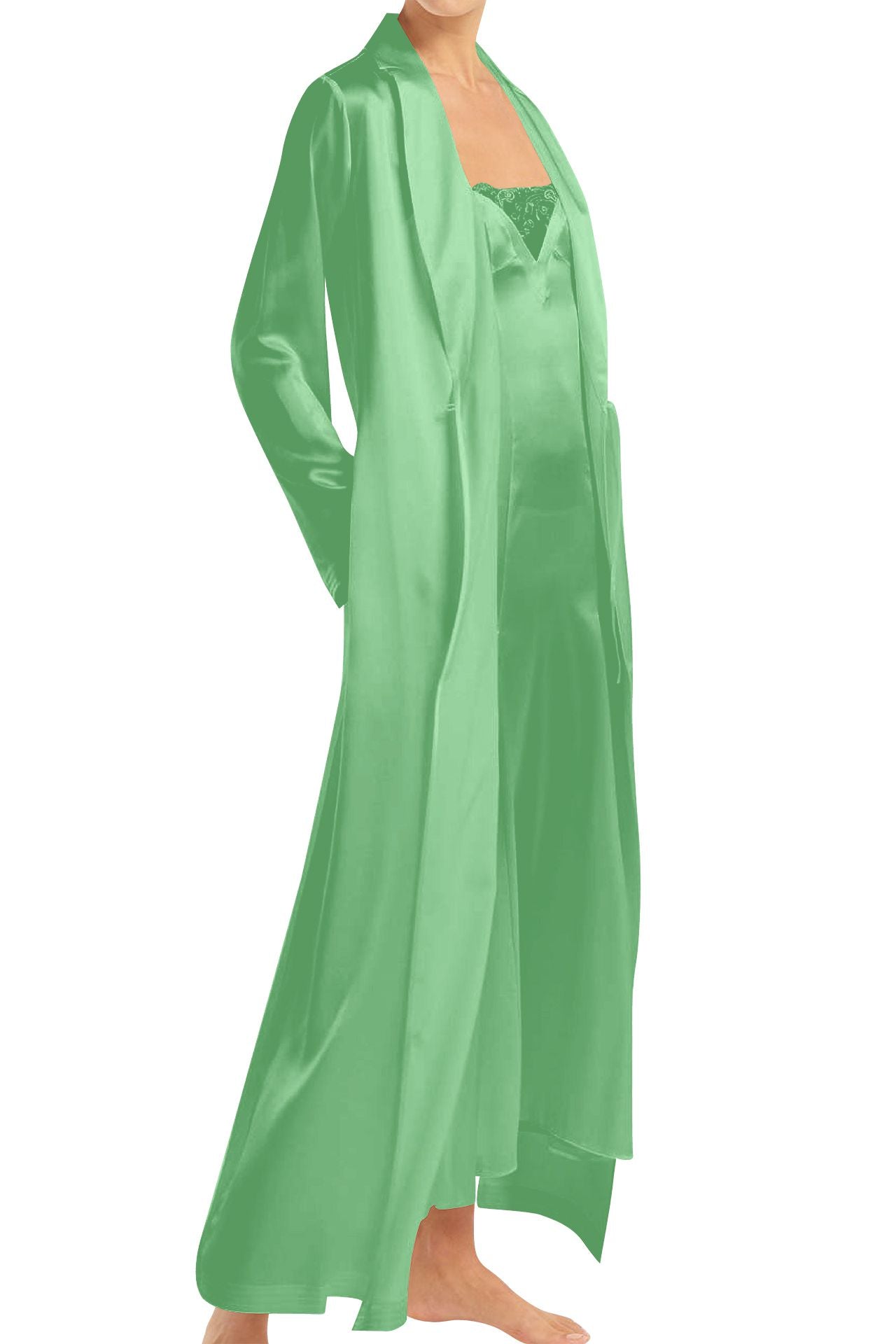 "Kyle X Shahida" "green wrap dress maxi" "long sleeve wrap dress" "wrap maxi dress green"