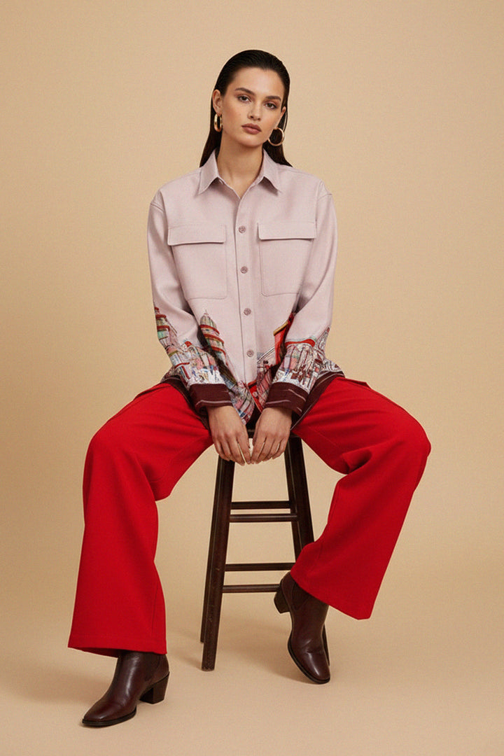 lightweight silk top, stylish modern blouse, feminine office style, Kyle-X-Shahida-Rodeo-Drive-Collective