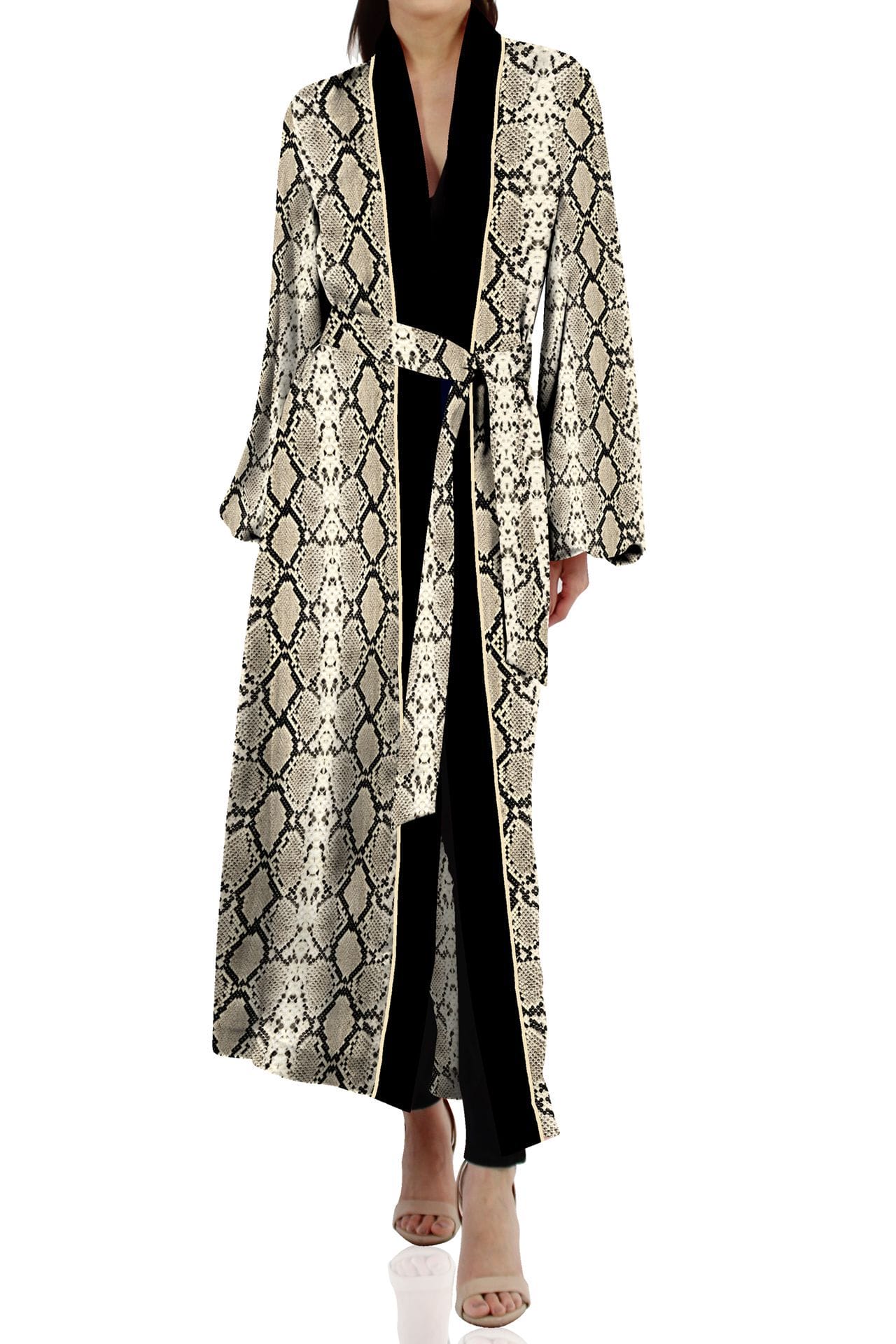 "Kyle X Shahida" "animal print kimono" "kimono silk robes for women"  "womens long kimono robe" "silk kimono for women" 