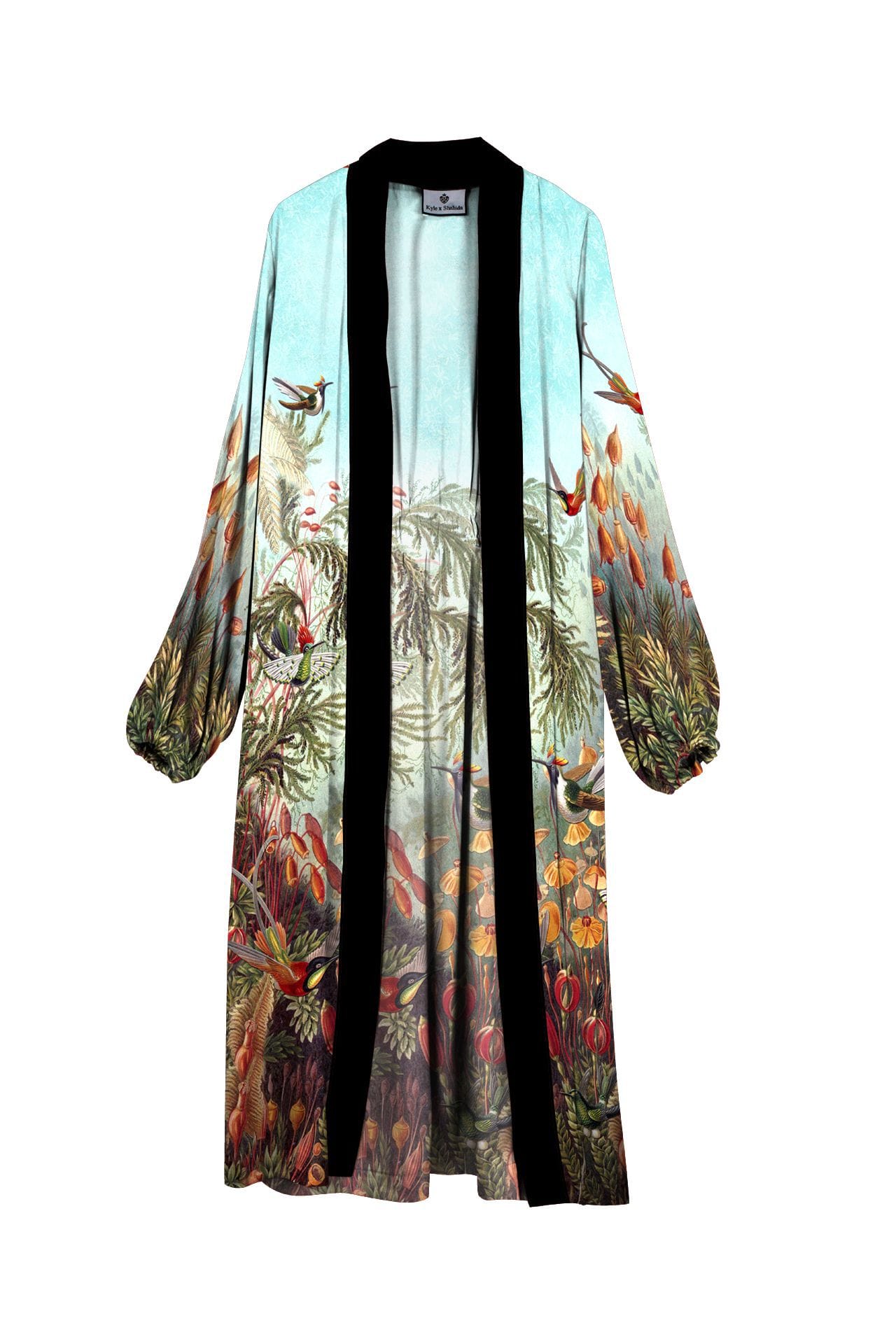 "kimono silk robe women's" "Kyle X Shahida" "womens long kimono" "long kimono robe womens" 