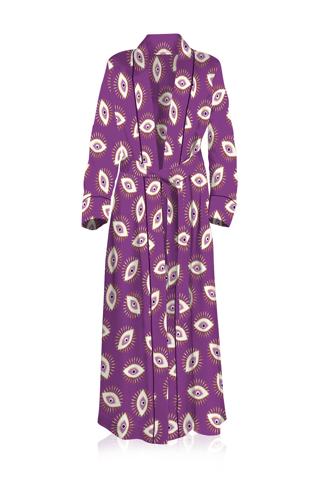 "printed silk robe" "robe dress silk" "womens kimono robes" "Kyle X Shahida"