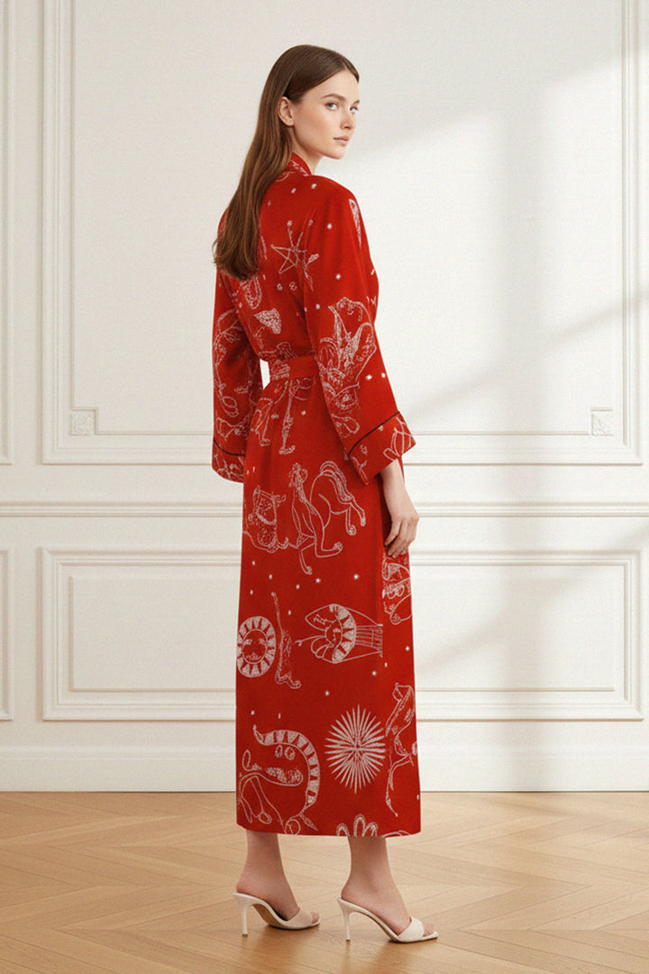 women’s chic, stylish robe, comfy wear, casual fashion, summer kimono, chic silk, Kyle X Shahida, designer robe