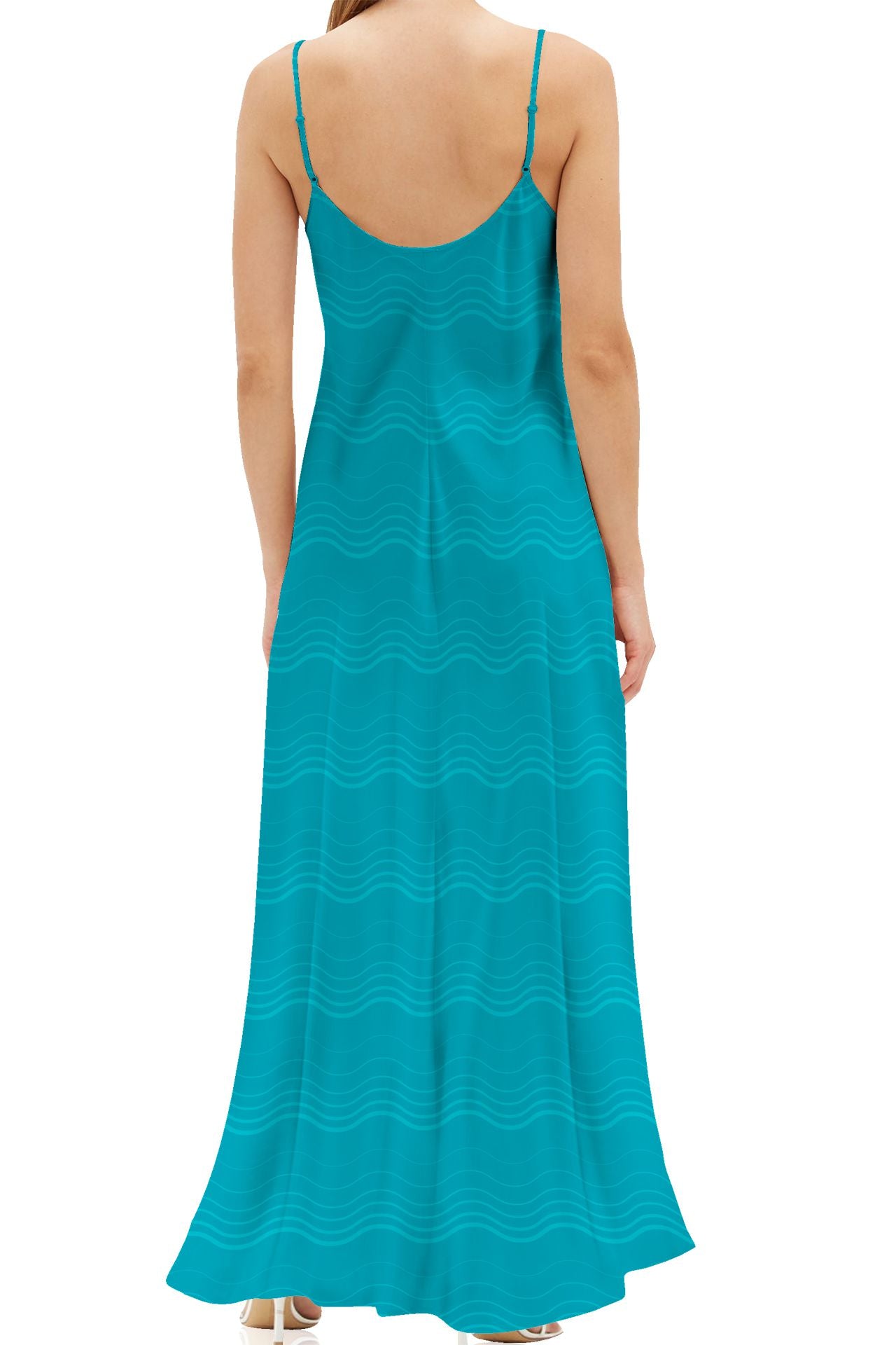 Designer Long Camisole Dress, Long Cami Slip Dress
