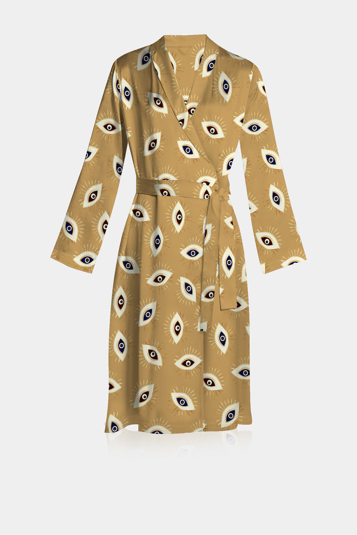 Kyle X Shahida,
midi silk wrap dress,
midi dress tie waist,
mid length wrap dress, 