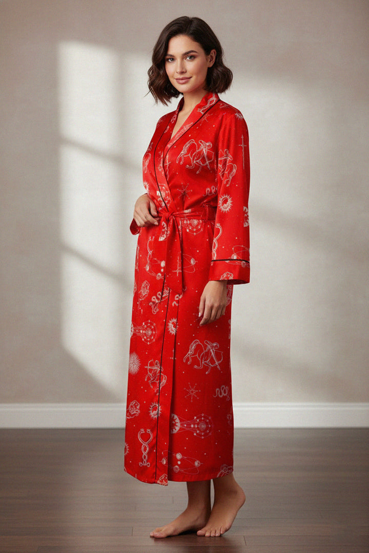 women’s chic, designer robe, elegant fashion, stylish red, bold gown, evening wear, modern look, shahida kyle richards