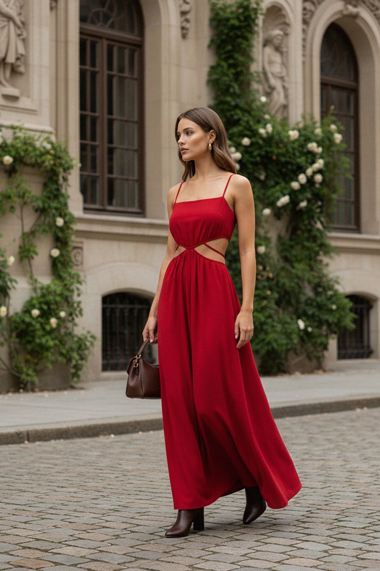 Red Long Maxi Dress for Women