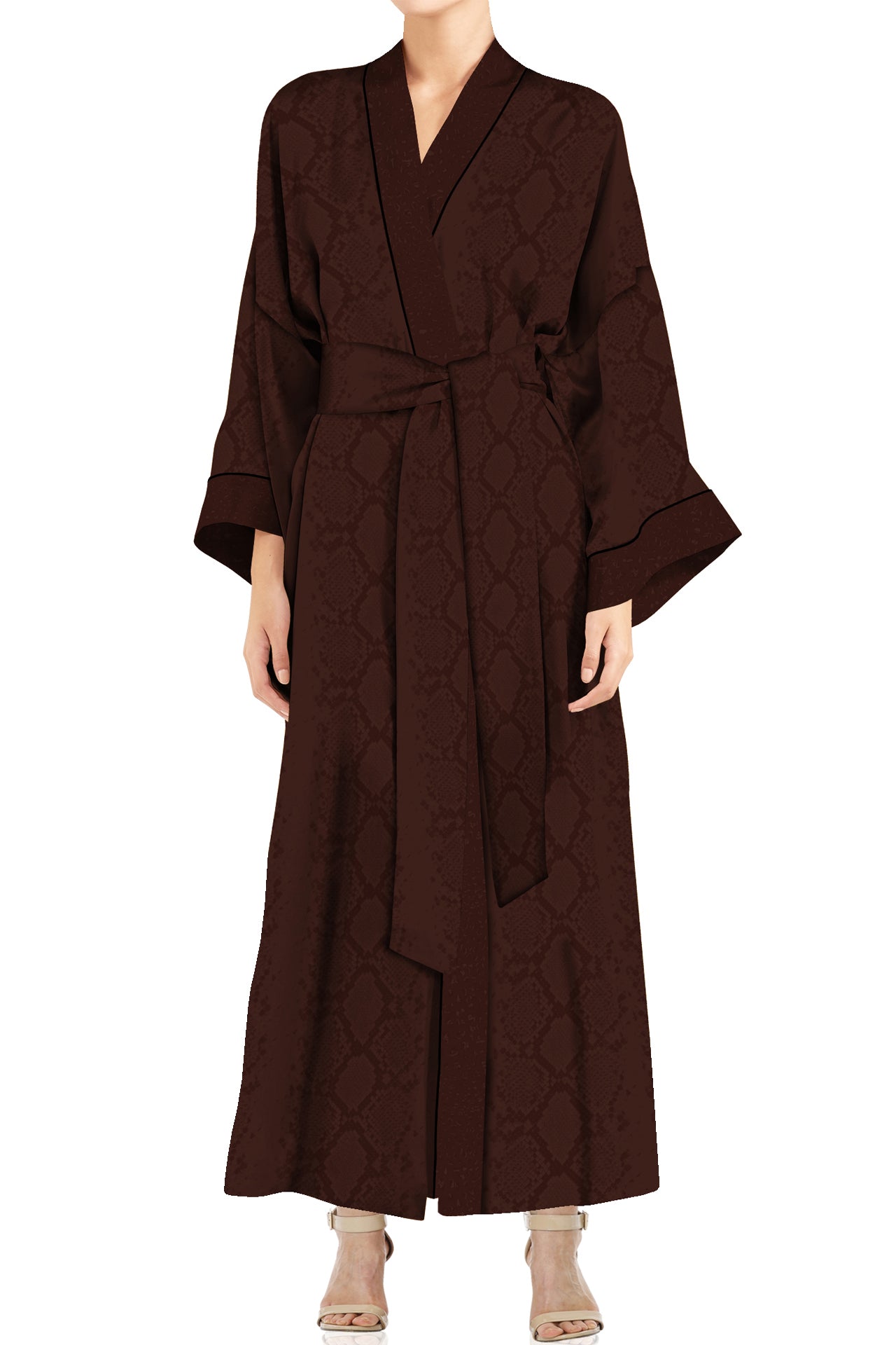 brown kimono dress Frida 3-in-1 Kimono Dress Set