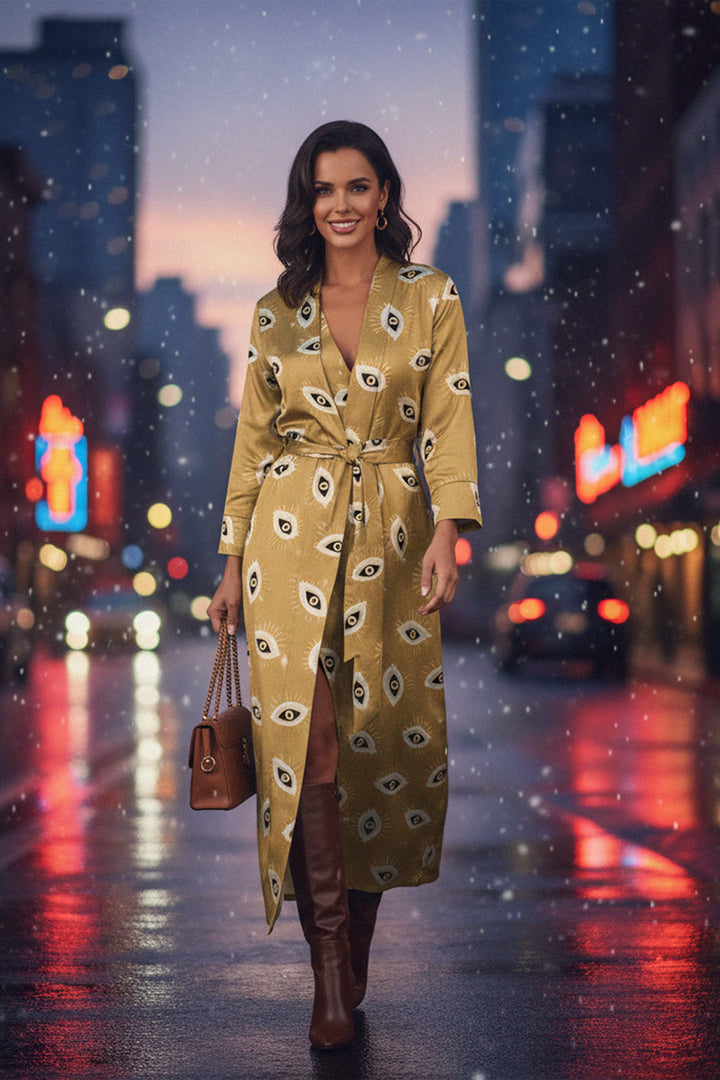 Designer Robe Dress - Silk Dressing gown - Designer Robe Jackets Kyle x Shahida Designer Robe Dress - Silk Dressing gown - Designer Robe Jackets Kyle x Shahida
