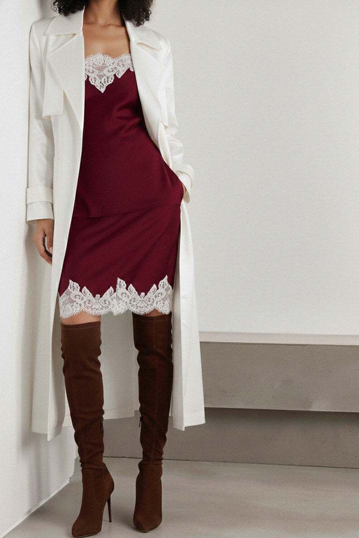 N ea Pari,
feminine lace set,
lace detail outfit,
lace cami top outfit,