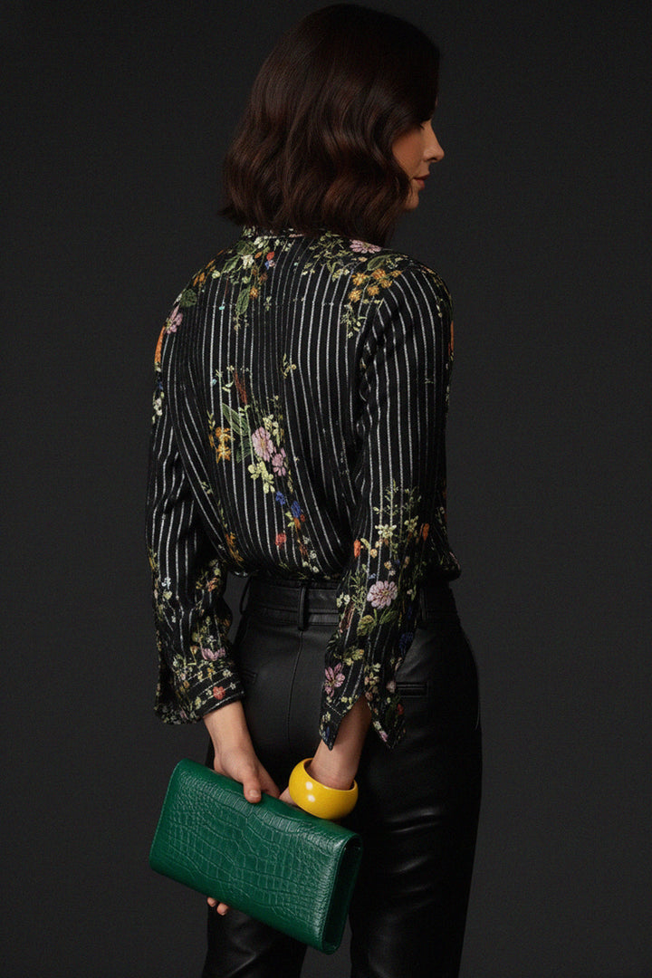 sleek black shirt, dress shirt women, premium shirt, statement blouse, trending womens wear