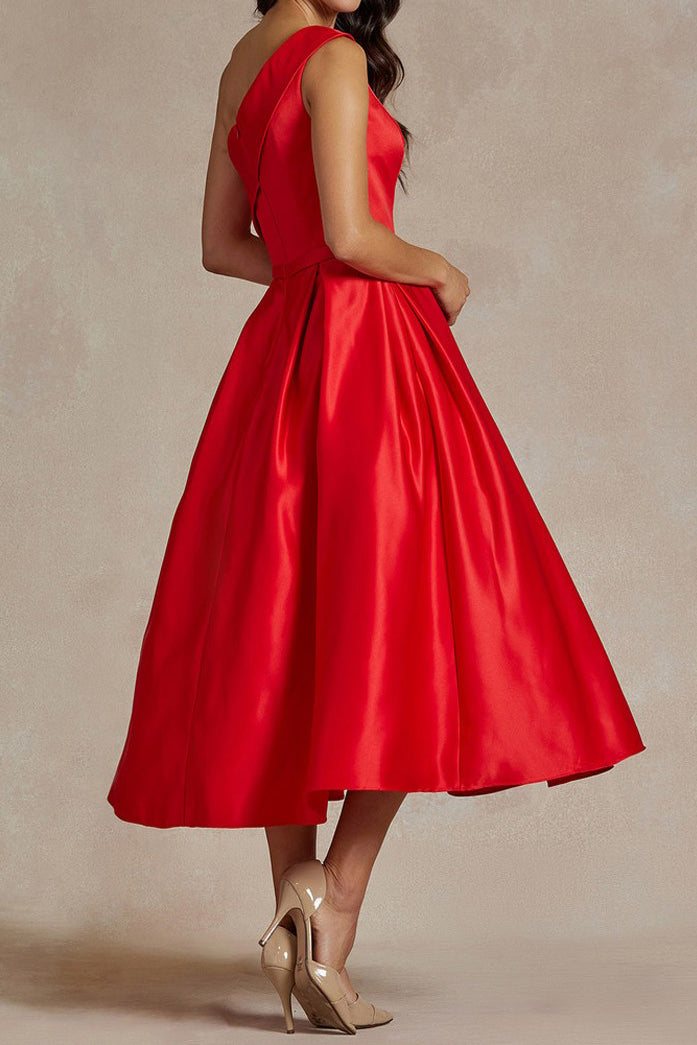Midi Dress | Red Designer Dress | Mid Length Dresses | Kyle x Shahida Extra Large Midi Dress | Red Designer Dress | Mid Length Dresses | Kyle x Shahida Extra Large