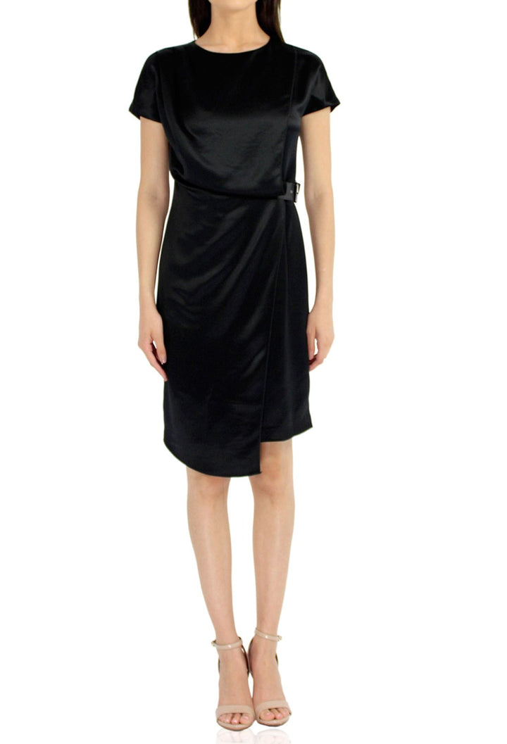 black mid length cocktail dress Short Black Dress, Knee Length Dress, Party Dance Dress, Long Sleeve Dress, Formal Blush Dress, Prom Cocktail Dress, Black Bridesmaid Dress