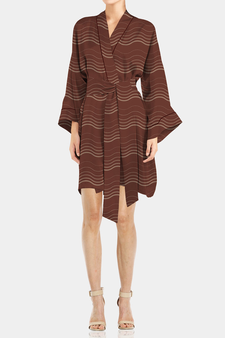 short kimono wrap dress WEDDING WHISPER SILK SHORT KIMONO | CULT MIA