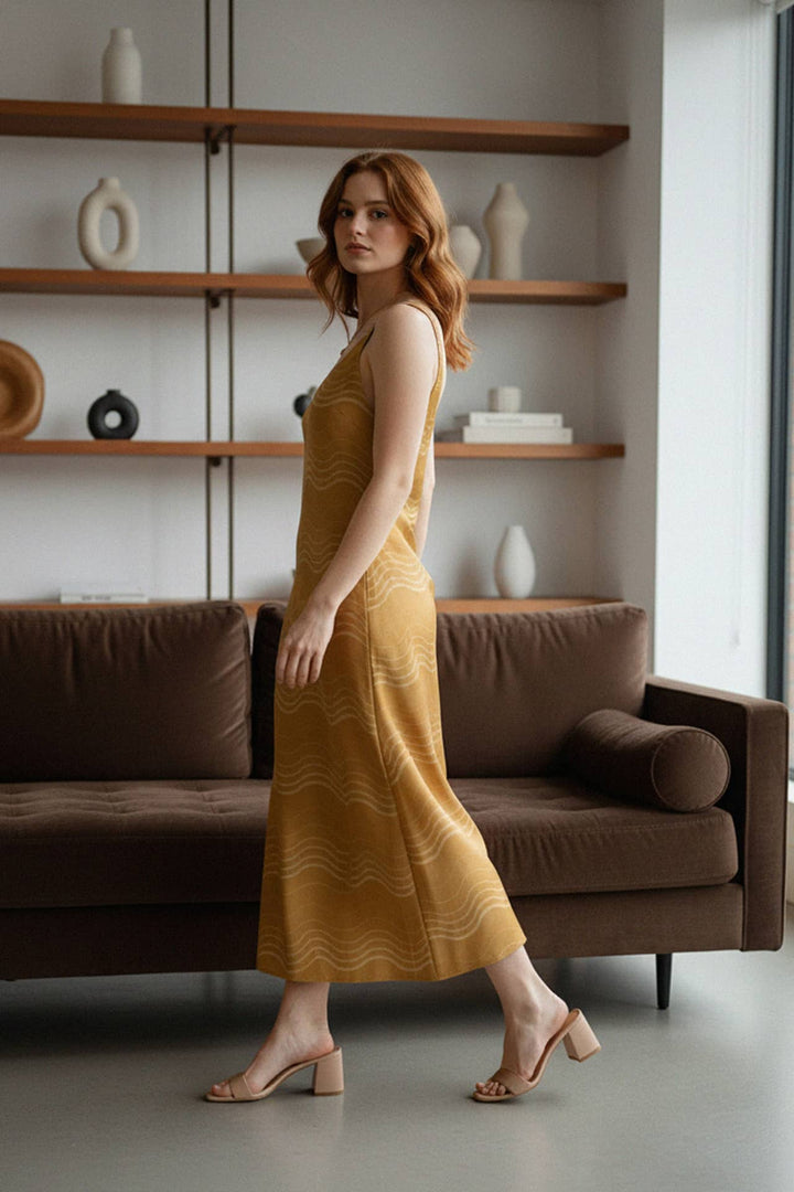 designer cami dresses Camisole Dress | Midi Summer Dress Color:#43-Pine Green Colombian Designer Gown by TISSUE hemp/organic cotton knit Midi dresses Crafted from polished satin