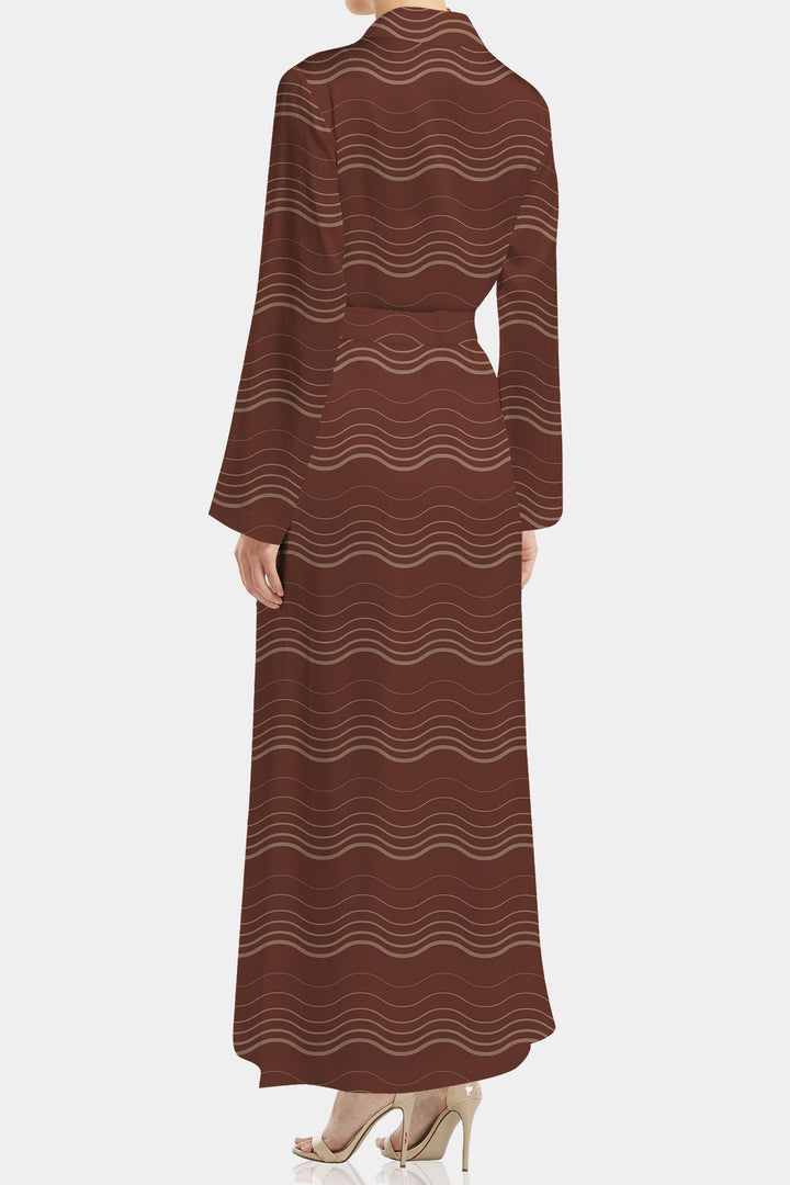 Kyle X Shahida, plus size kimono, luxury kimono, long kimono silk robe,