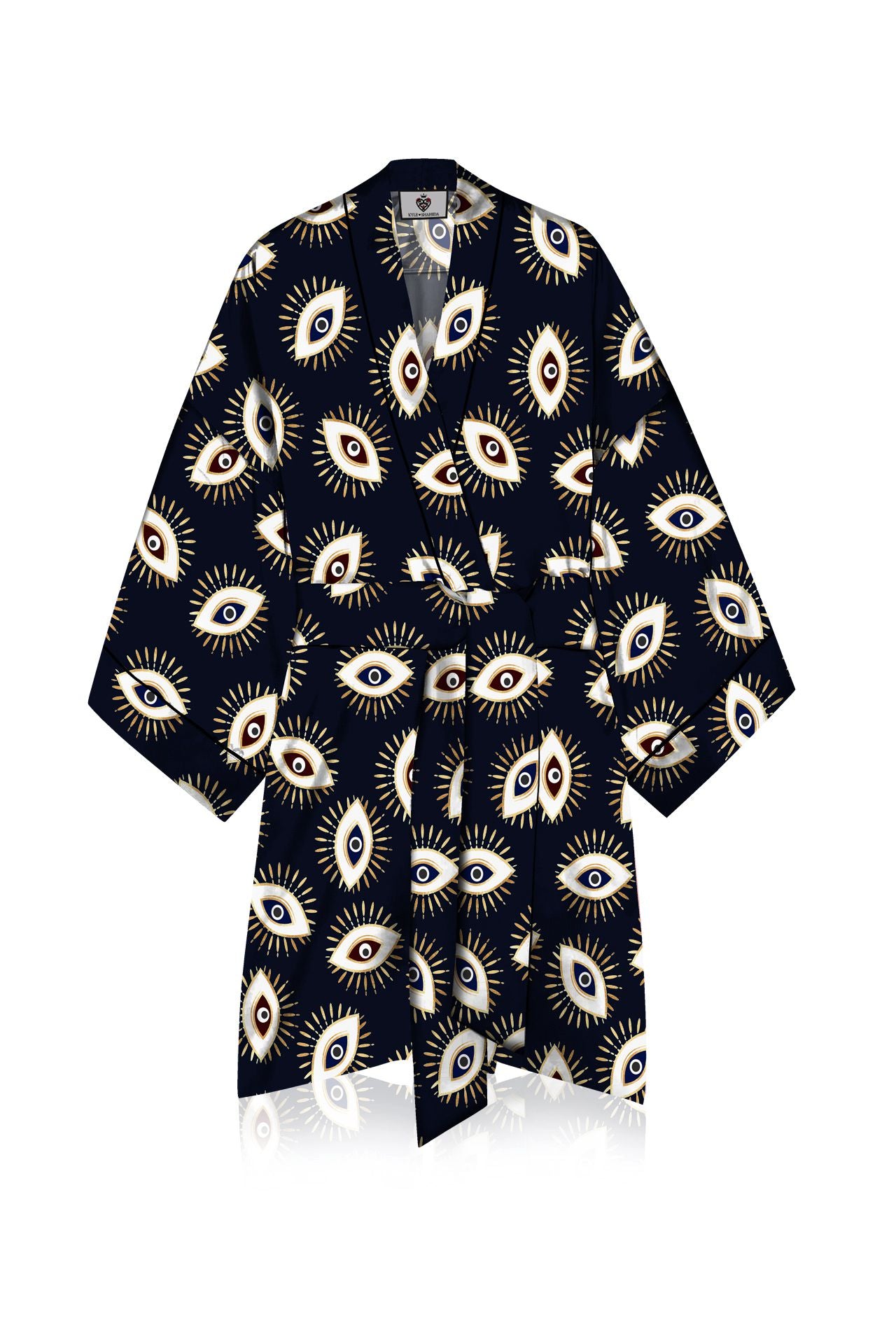 "kimono short dresses" "short kimonos for women" "Kyle X Shahida" "printed robes womens"
