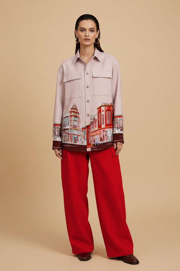 stylish work top, lightweight summer blouse, feminine fashion top, Kyle-X-Shahida-Rodeo-Drive-Collective