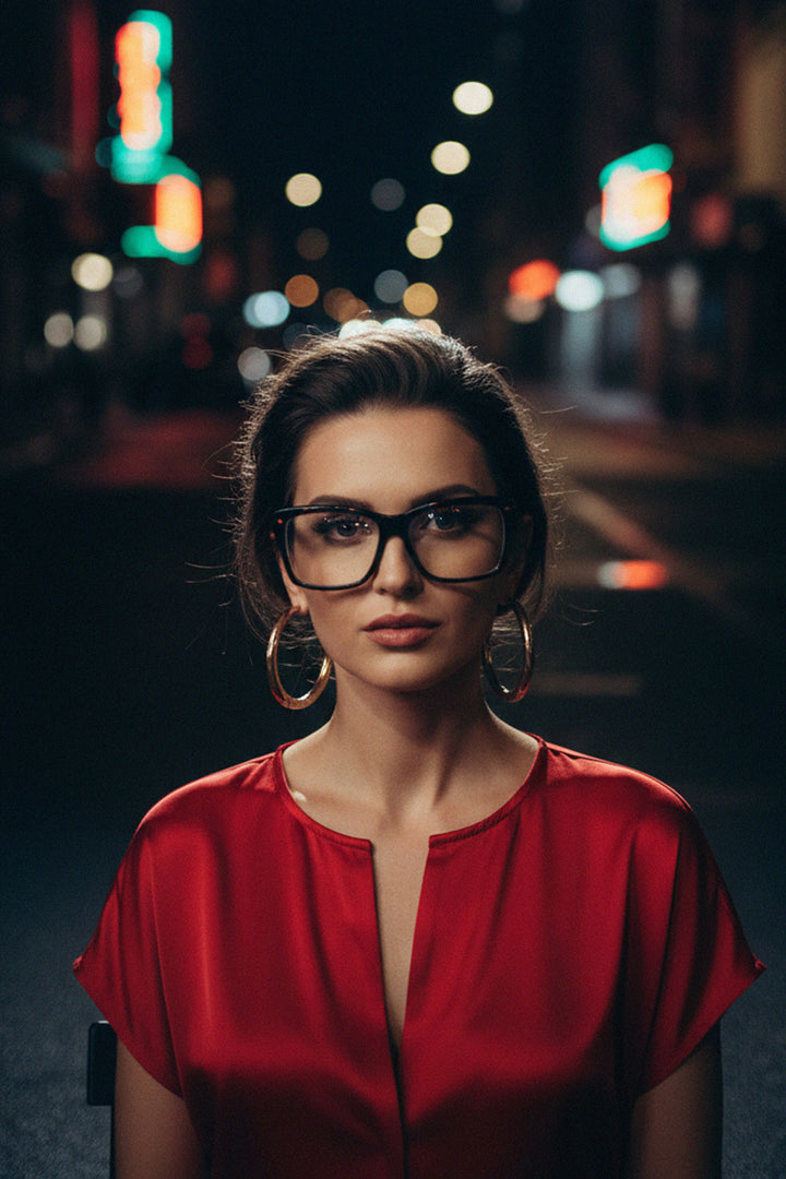 red satin silhouette, refined red fashion, shahida-kyle-richards, premium dress look