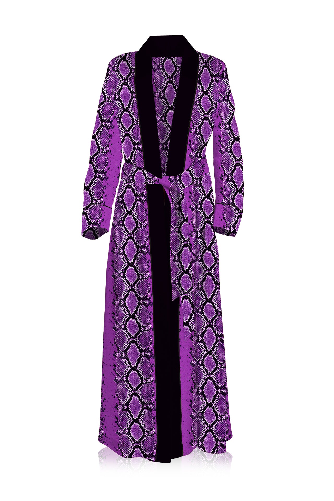 "snake kimono" "beautiful kimono" "Kyle X Shahida" "dark purple silk robe" 