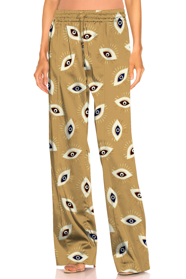 high waisted plazzo pants,
dress womens pants,
brown pyjamas, 
Kyle X Shahida,