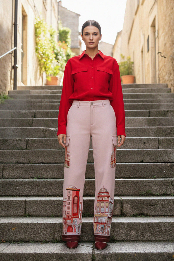 easy pull-on design, versatile women pants, chic daily outfit, stylish office wear, Kyle-X-Shahida-Rodeo-Drive-Collective