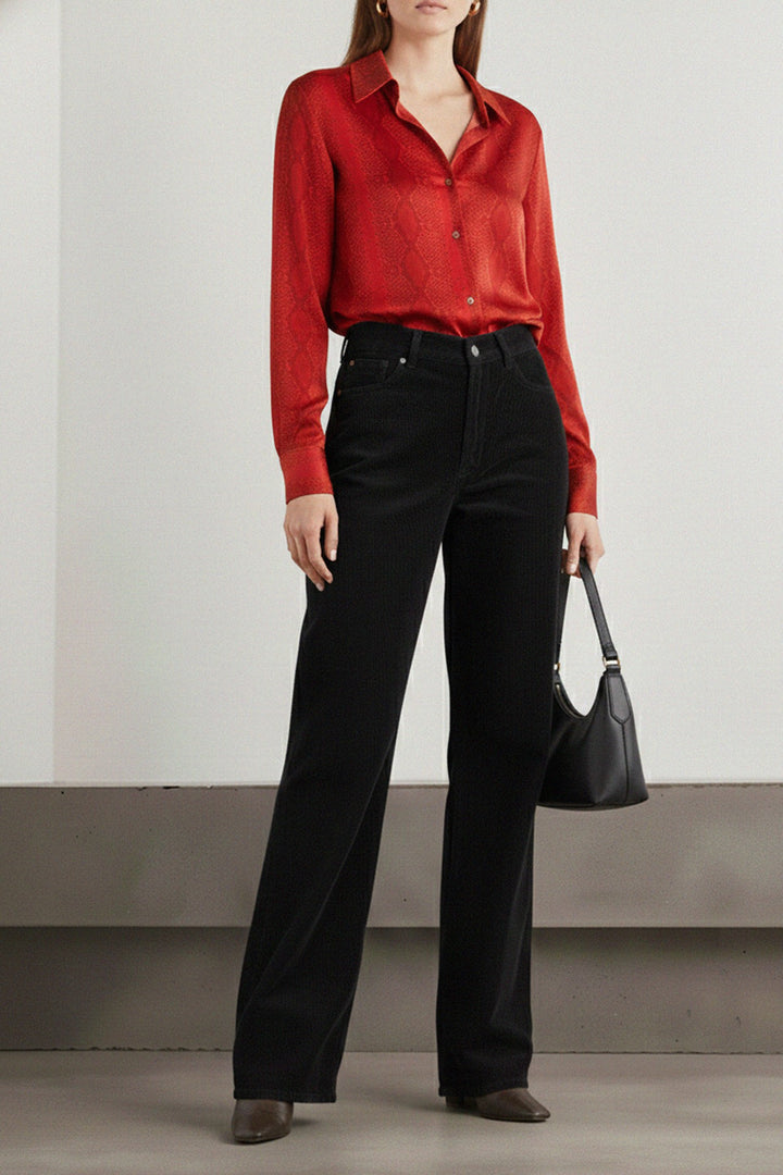 sustainable-fashion, cupro-shirt, silky-long-sleeve, shahida-kyle, designer-wear, blood-stone-color, eco-materials