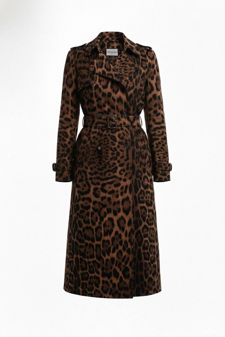 Shahida Parides,
long satin trench,
women’s satin trench coat,
belted satin trench,