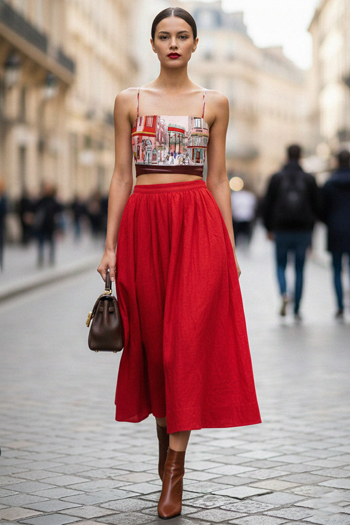 women crop, fitted top, breathable material, casual chic, urban wear, statement piece, shahida-kyle-richards, designer style