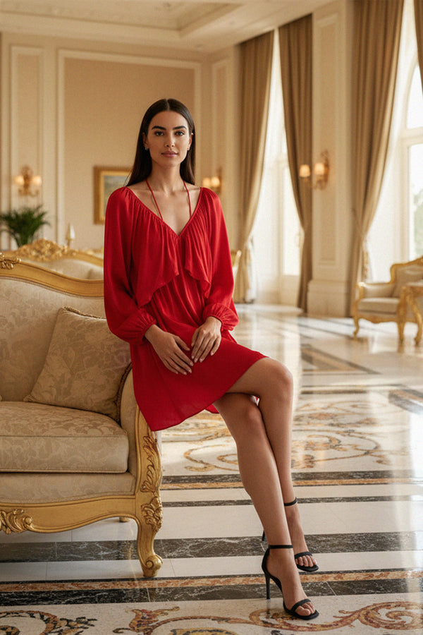 short red dress, summer mini dress, short mini dresses, Kyle X Shahida,