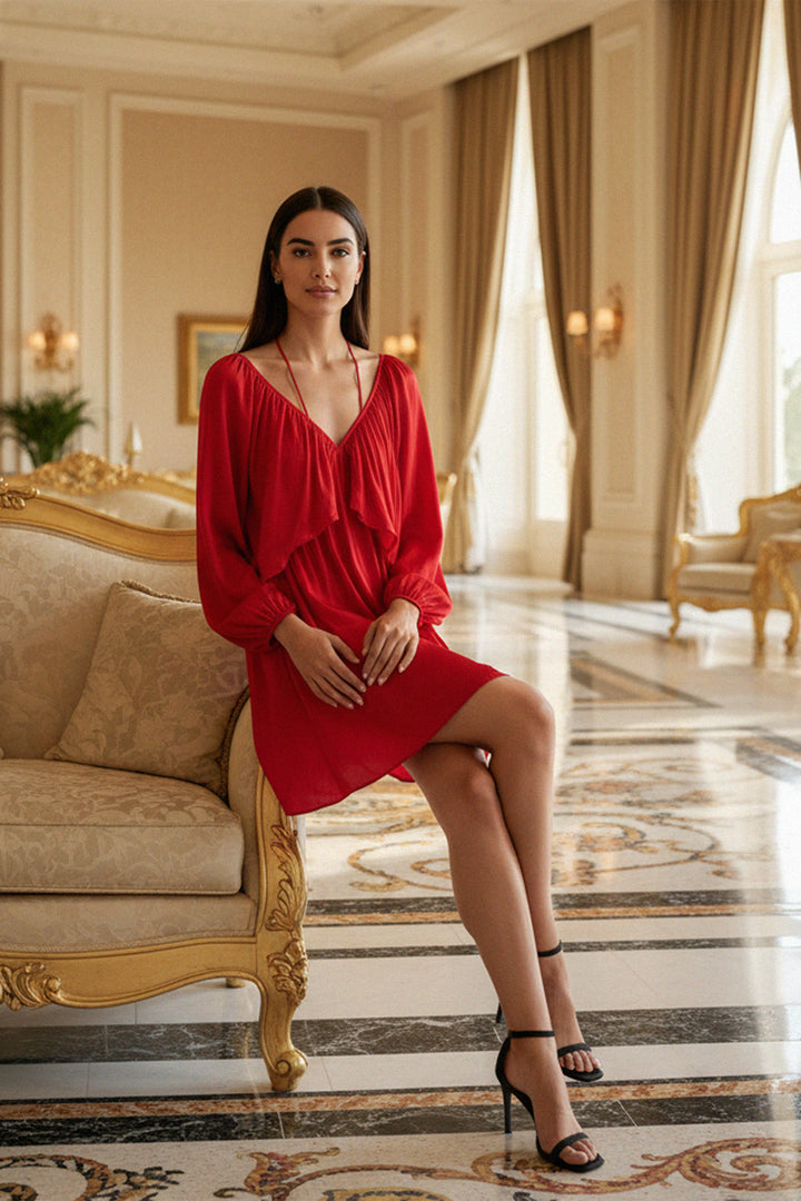 short red dress, summer mini dress, short mini dresses, Kyle X Shahida,